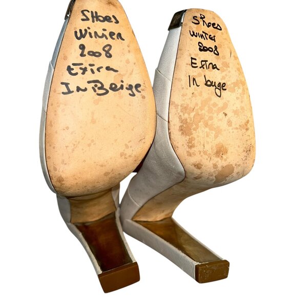 Christian Dior Paris France Runway Catwalk Model Sample bone white silve… - Picture 7 of 7